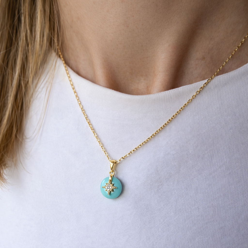 COLLAR TURQUESA ESTRELLA DEL NORTE