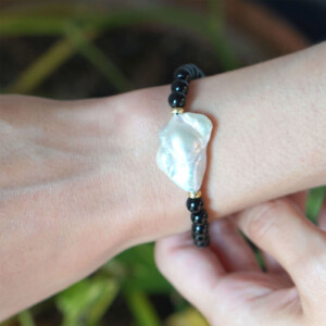 PULSERA ÓNIX Y PERLA