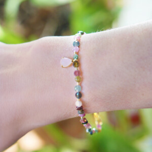 PULSERA TURMALINA CUARZO ROSA