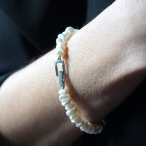 PULSERA PERLAS KEISHI CIERRE PLATA ZIRCONITAS