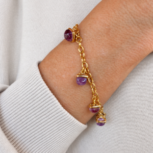 PULSERA CHARMS AMATISTA