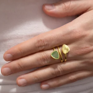 ANILLO AROS CUARZO VERDE