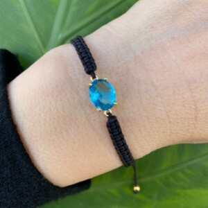 PULSERA MACRAMÉ TOPACIO