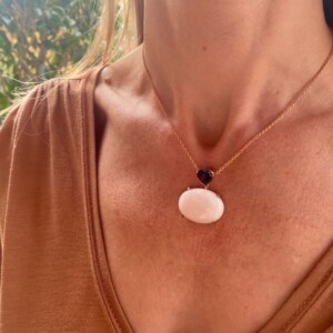 COLLAR ÓPALO Y GRANATE