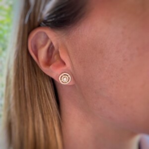 PENDIENTES CHATÓN PAVÉ ZIRCONITAS