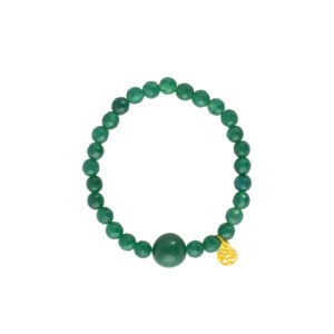 PULSERA CUARZO VERDE ÁRBOL VIDA