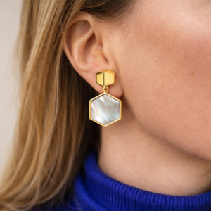 PENDIENTES GEOMÉTRICOS NÁCAR