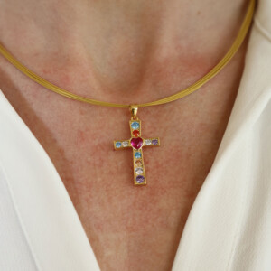 COLLAR MULTIHILOS CRUZ