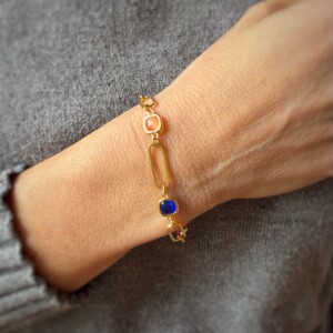 PULSERA ESLABONES PIEDRAS NATURALES