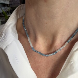 COLLAR AGUAMARINA