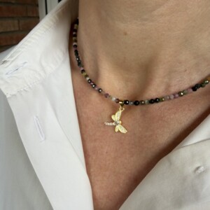 COLLAR TURMALINA SANDÍA LIBÉLULA