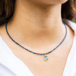 COLLAR ZAFIRO Y TOPACIO