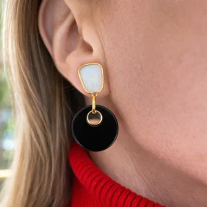 PENDIENTES ÓNIX Y NÁCAR