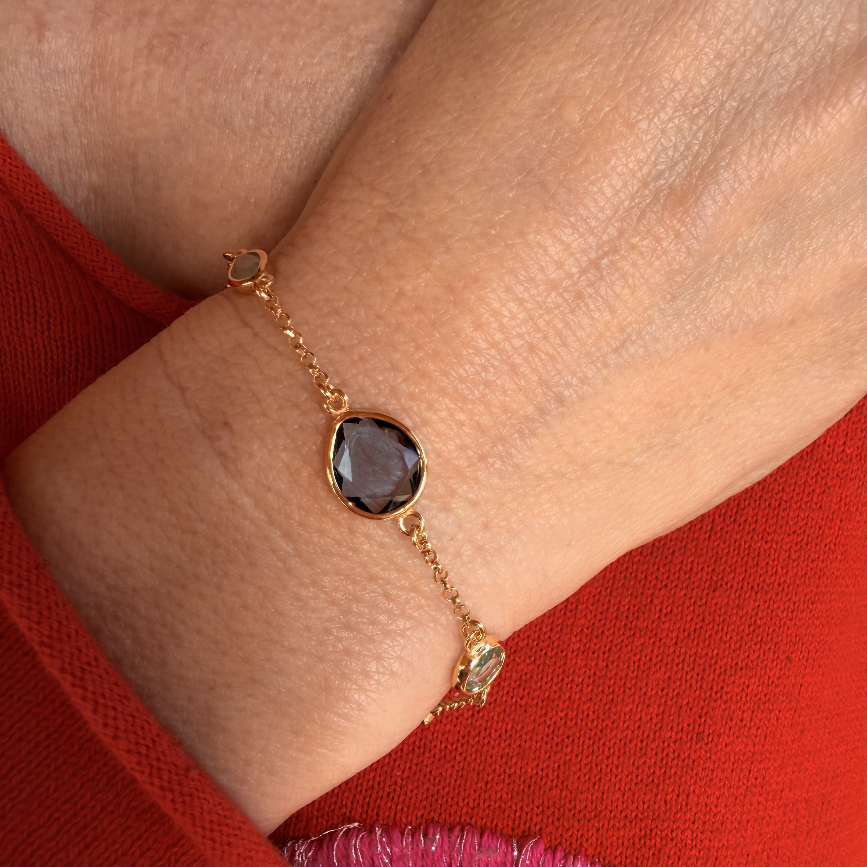 PULSERA TOPACIO Y AMAZONITA